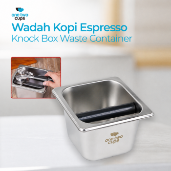 Gambar produk One Two Cups Wadah Ampas Kopi Espresso Knock Box Container M - KB3