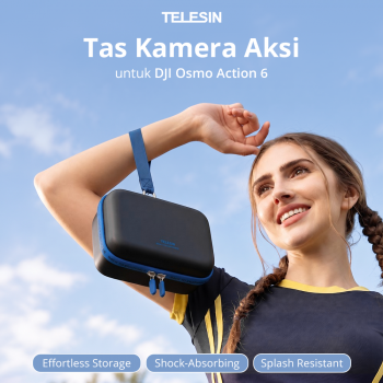 Gambar produk TELESIN Tas Kamera Aksi DisAdv Storage Bag for DJI Osmo Action 6 - S7-BAG-02BK