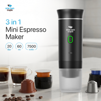 Gambar produk One Two Cups Portable Coffee Maker 3in1 7500mAh 60ml for Nespresso - KF-JN-02