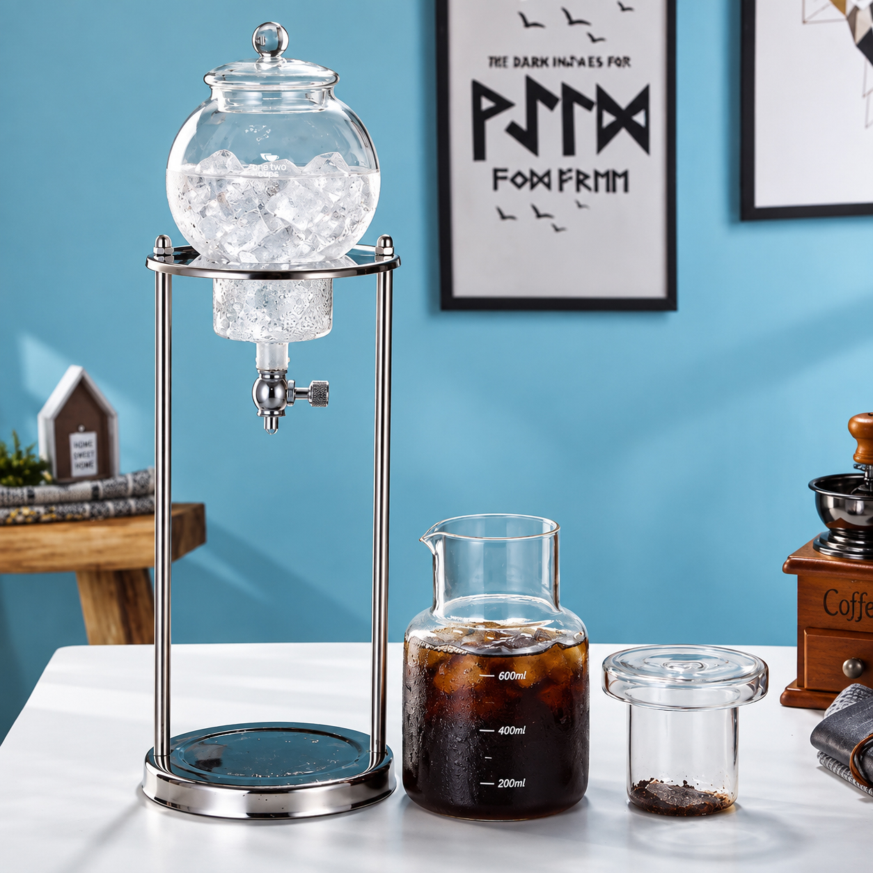 Gambar produk One Two Cups Cold Brew Coffee Maker Classic Ice Dripper Pot 600ml - AO865 - 6
