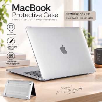 Gambar produk EooCoo Cover Case Macbook Full Protective Case Flat Luxury Mate MacBook Air 13 Inch - M-05
