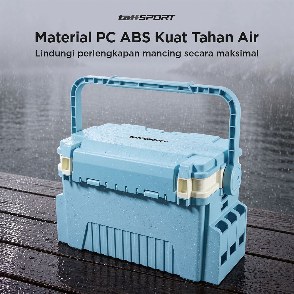Gambar produk TaffSPORT Kotak Perkakas Pancing Fishing Tackle Box Double Layer 12L - JF-31 - 6