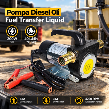 ORIENTAL Pompa Diesel Pump Oli Oil Fuel Transfer Liquid 12V 200W - KS-41