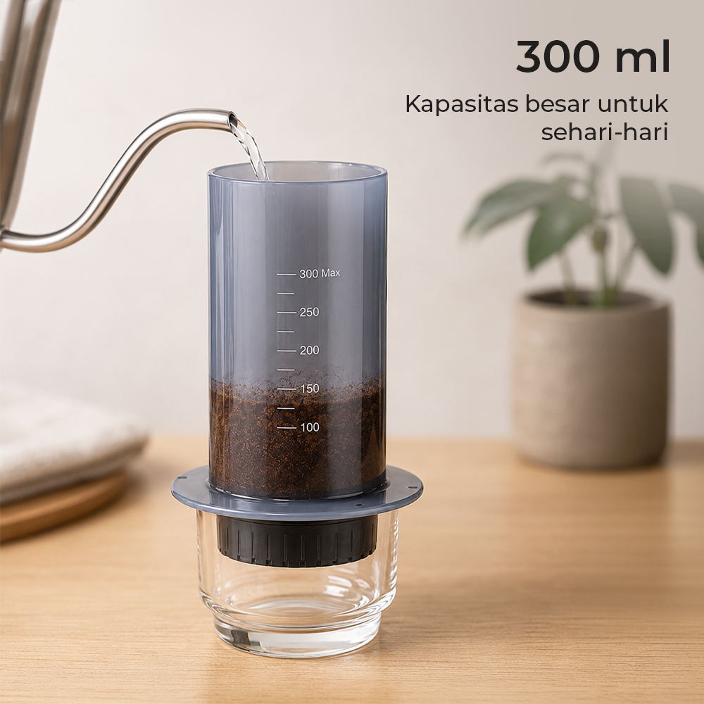 Gambar produk iCafilas Coffee Maker Manual Hand Press Espresso 300ml - 2
