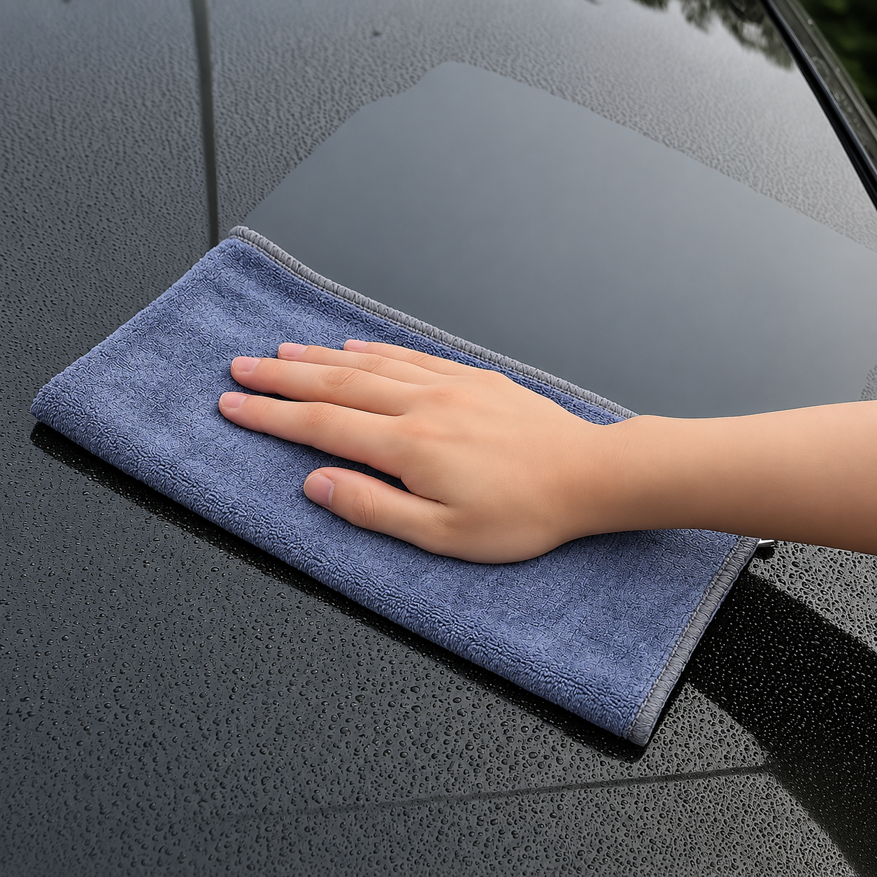 Gambar produk TaffHOME Kain Lap Microfiber Mobil High Absorption 80 GSM 35x75cm - H-40 - 2