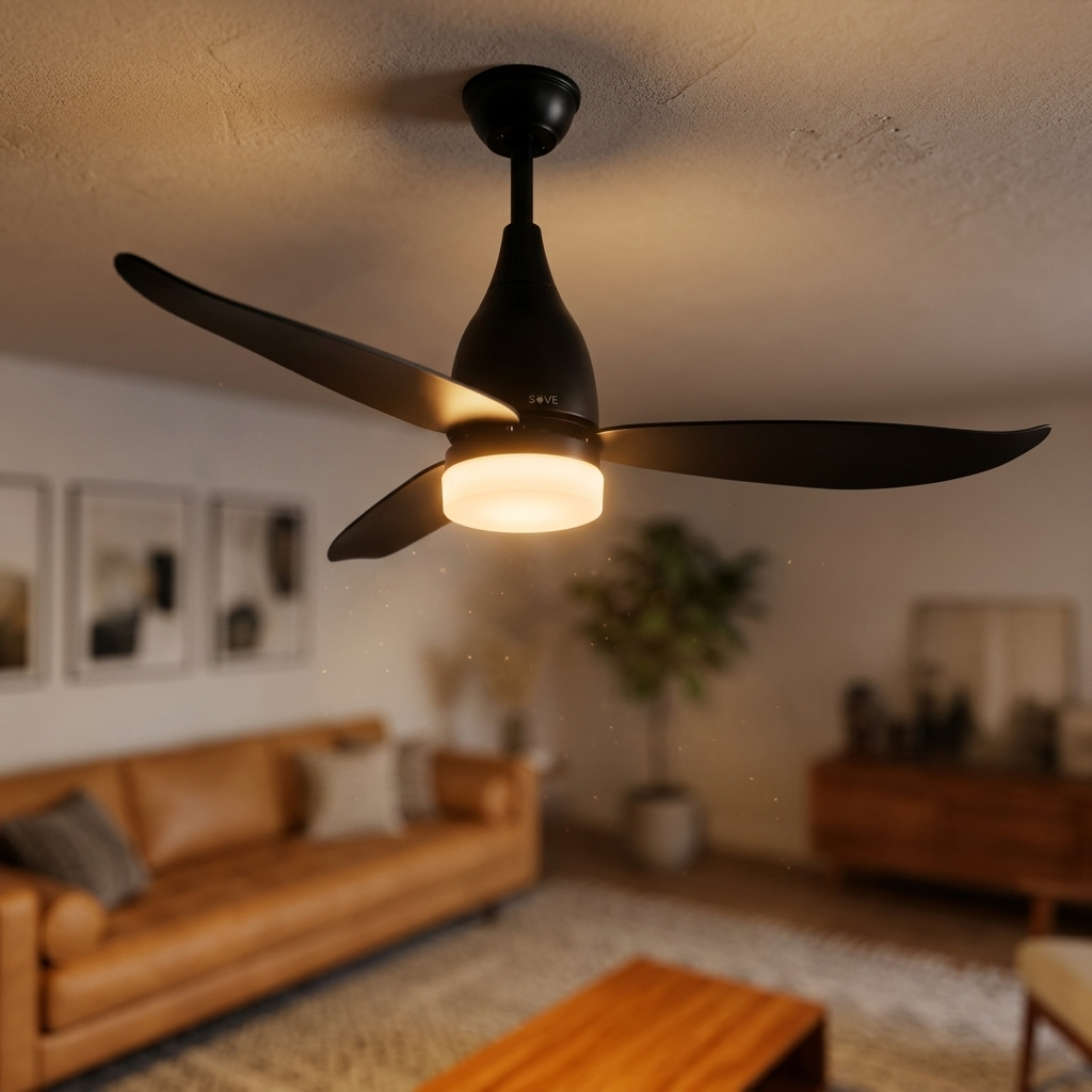 Gambar produk SOVE Kipas Angin Gantung Plafon Ceiling Fan LED 3 Color 52 Inch - TV-3 - 2