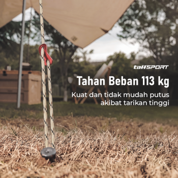 Gambar produk TaffSPORT Tali Tenda Paracord Rope Tent Camp 7 Core 4mm 100M - SH139 - 4