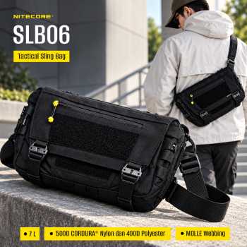 NITECORE Tas Selempang Sling Bag Tactical Modular Cordura 500D 7L - SLB06