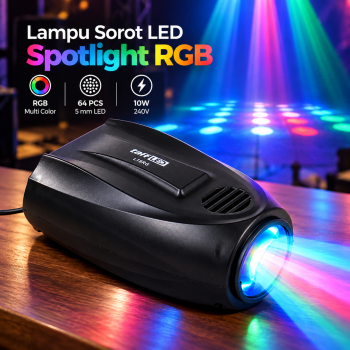 Gambar produk TaffLED Lampu Sorot LED Spotlight RGB EU Plug 240V 10W - L18RG
