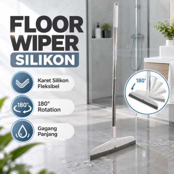 BRITSIE Floor Wiper Serokan Air Pel Lantai Karet Silikon Fleksibel - LF-10