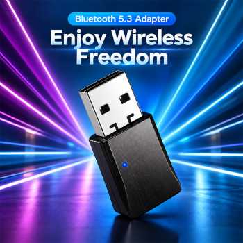 BUNDW Bluetooth Receiver Transmitter Adapter 5.3 USB Driver Free - FN-55