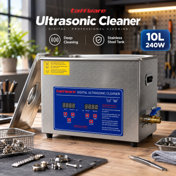 Gambar produk Taffware Mesin Pembersih Perhiasan Ultrasonic Cleaner 10L 240W - KZ-D10