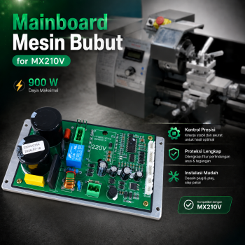 Gambar produk Taffware Mainboard Mesin Bubut Woodworking Controller 900W for MX210V - WM210V