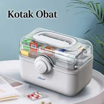 TaffOmicron Kotak Obat Keluarga Multi Layer Medicine Box - HM1