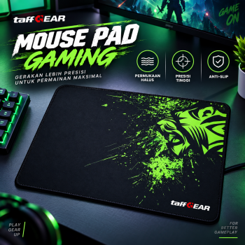 Gambar produk TaffGEAR Mouse Pad Gaming XL Anti Slip Desk Mat 240x310x2mm Speed - LS