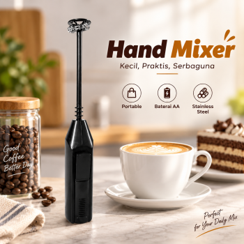 Gambar produk One Two Cups Hand Mixer Mini Pengocok Telur Kopi Milk Frother Battery - HMP35