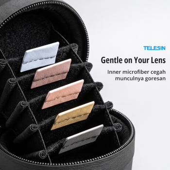 Gambar produk TELESIN Lens Filter Storage Case Action Camera Hard Shell 6 Slot - S6-PRC-17 - 2