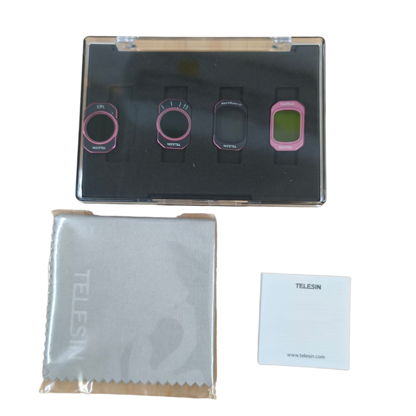Gambar produk TELESIN Filter Kit DJI Osmo Pocket 3/4 CPL VND Cool Rose Diffusion 1/4 - S5-FLT-62-TDJ - 8