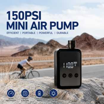 CYCLE Pompa Ban Sepeda Portable Mini Pump Inflator 150 PSI - HW-125