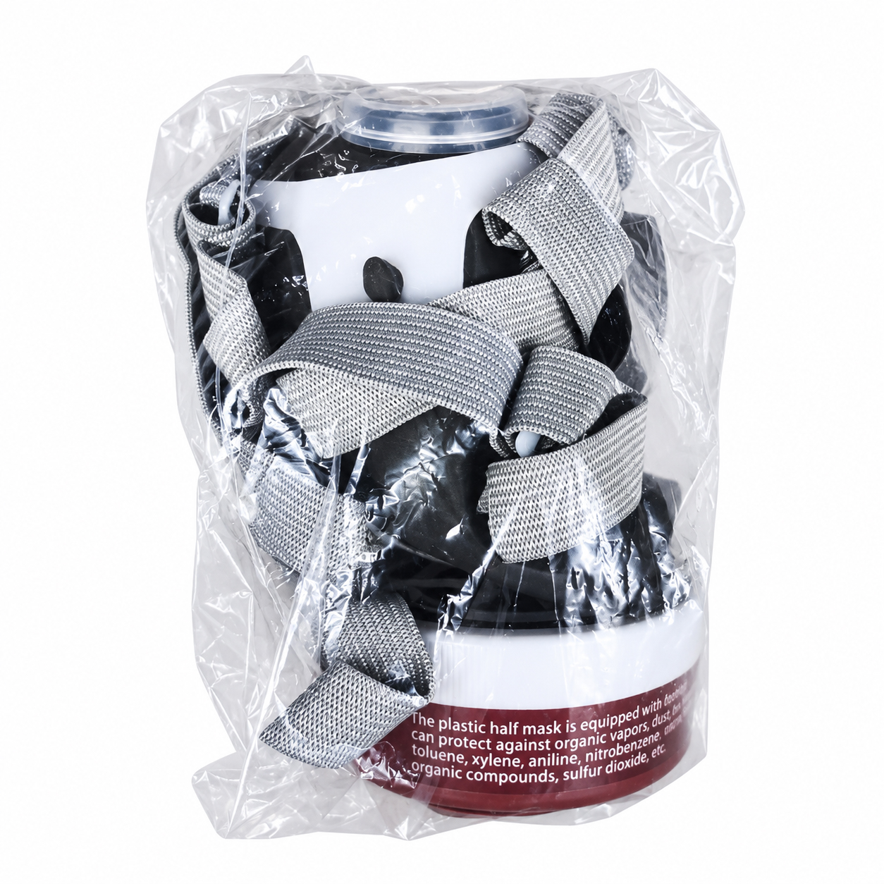 Gambar produk TaffGUARD Masker Gas Respirator Half Face with Activated Carbon Filter - N8305 - Kemasan