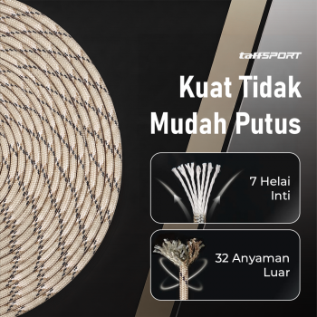 Gambar produk TaffSPORT Tali Tenda Paracord Rope Tent Camp 7 Core 4mm 100M - SH139 - 2
