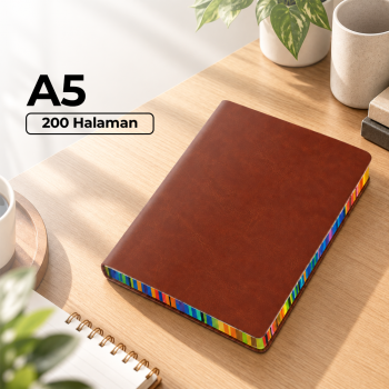 Gotaff Buku Tulis Agenda Softcover Rainbow Edge Notebook A5 200Halaman - BQ-30