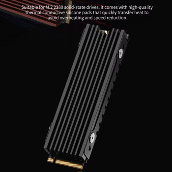 Gambar produk FinalCool Heatsink SSD M.2 2280 Double Sided Aluminum Cooler PS5 - Glacier M2
