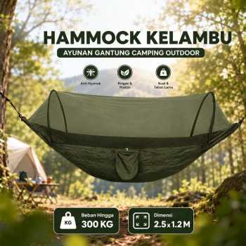 NATURY Hammock Kelambu Ayunan Gantung Camping Outdoor Quick Opening - J500