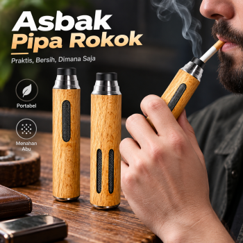Firetric Asbak Pipa Rokok Pipe Smoking Aluminium Portable Ashtray - YB30