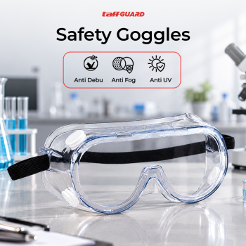 TaffGUARD Kacamata Safety Goggles Work Laboratory Eyewar Anti Fog - R101