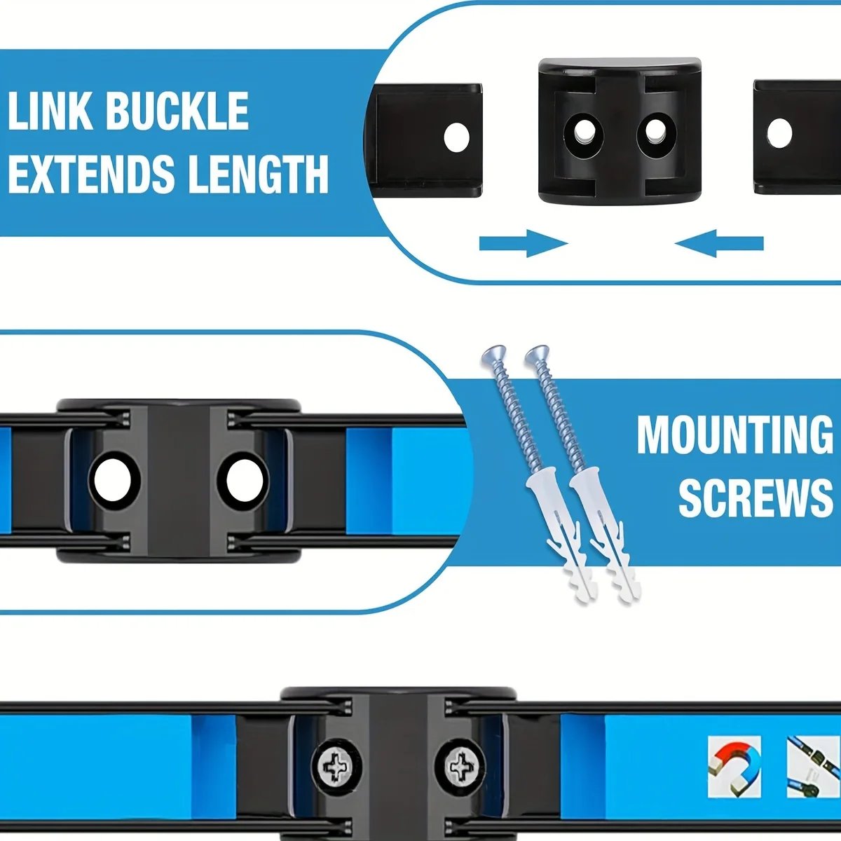 Gambar produk Damody Gantungan Magnet Perkakas Magnetic Tool Holder Wall Mounted 25cm - DP-100 - 5