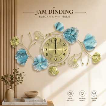 TaffHOME Jam Dinding European Style Quartz Luxury Iron Silent Movement - A1690