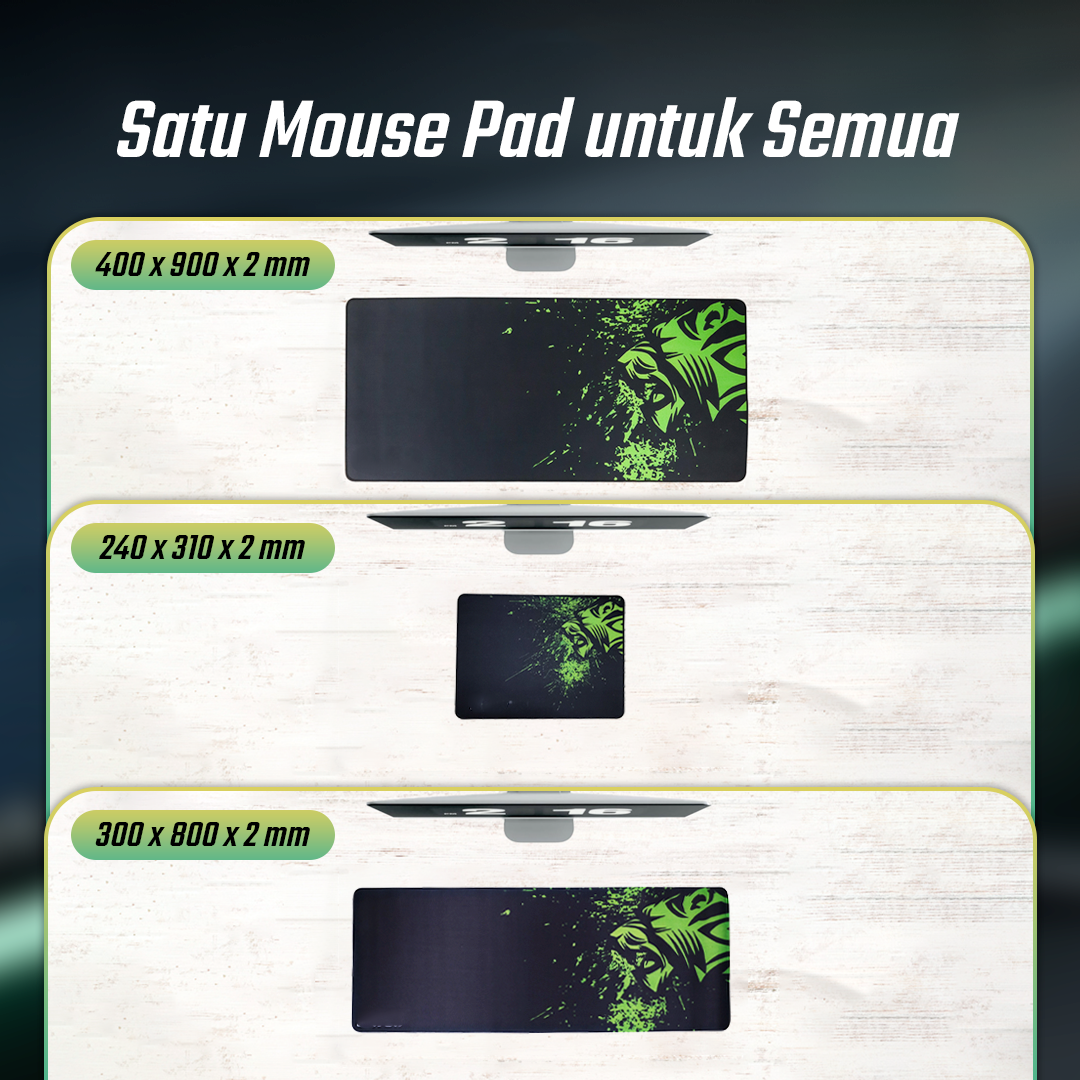 Gambar produk TaffGEAR Mouse Pad Gaming XL Anti Slip Desk Mat 240x310x2mm Speed - LS - 7