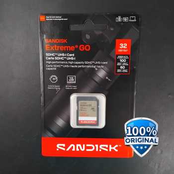 Gambar produk SanDisk Extreme GO SDXC/HC UHS-I Card U3 V30 4K UHD 230MB/s - SDSDXGN