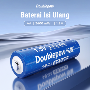 Doublepow Baterai Isi Ulang AA Lithium Button Top 3400mWh 1.5V 1 PCS - DP-4100