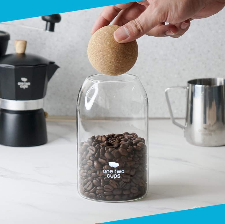 Gambar produk One Two Cups Toples Kaca Penyimpanan Makanan Cork Seal Storage Jar 800ml - E1 - 3