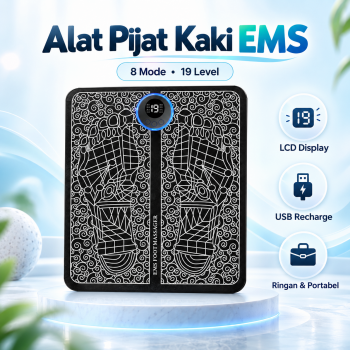 TENDUTY Alat Pijat Kaki Elektrik EMS Foot Massager USB 8 Mode 19 Level - TD8