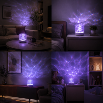 Gambar produk RISIFY Lampu Tidur Proyektor LED Water Ripple 16 Color Round 3W - SFY25 - 5
