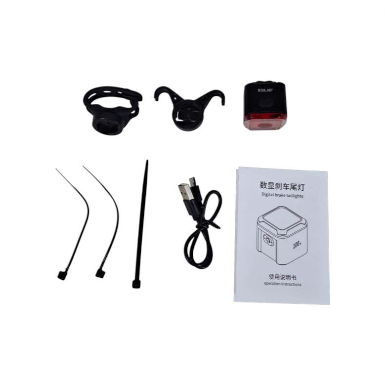 Gambar produk ESLNF Lampu Belakang Sepeda LED Tail Light Brake Sensor 500mAh IP55 - NQY-135 - 8