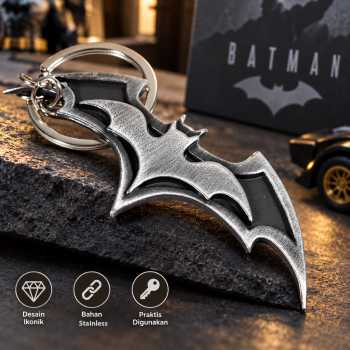 Gantungan Kunci Super Hero Batman DC Comics Key Chain Stainless Steel - GB6675