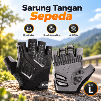 Gambar produk Kyncilor Sarung Tangan Sepeda Gym Half Finger Gloves Breathable L - TS-30