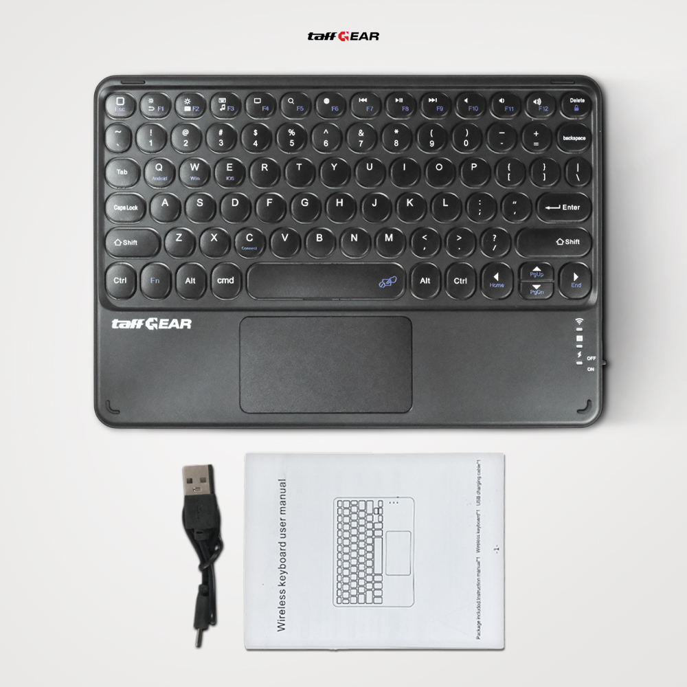 Gambar produk TaffGEAR Keyboard Wireless Mini Bluetooth 3.0 Touchpad Silent Click - GD433 - 8