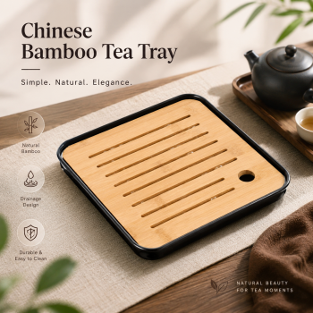 Gambar produk NLSLASI Tatakan Teh Chinese Bamboo Tea Tray - NL27