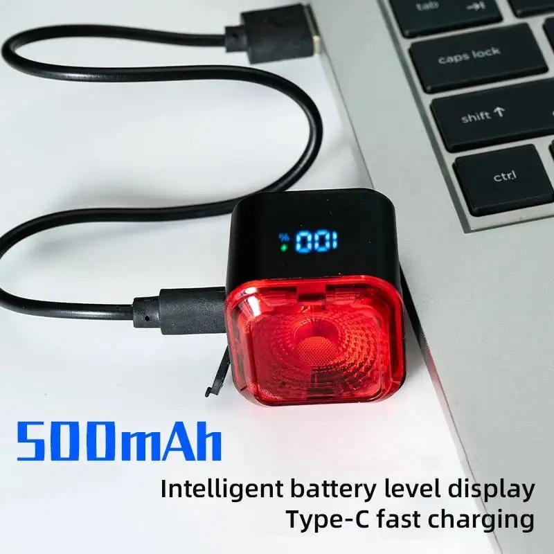 Gambar produk ESLNF Lampu Belakang Sepeda LED Tail Light Brake Sensor 500mAh IP55 - NQY-135 - 3