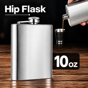 Gambar produk One Two Cups Botol Minum Whiskey Hip Flask Stainless Steel 201 - B-10