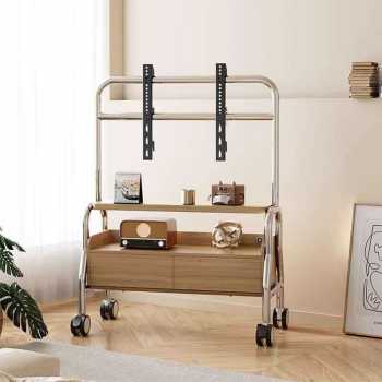 Taffware Bracket TV Floor Stand Wheel 2 Drawer VESA 600x400 32-75 Inch - BXG04