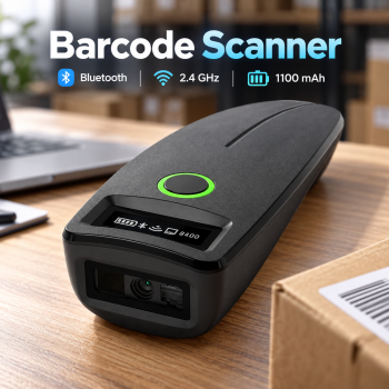 Gambar produk Sycreader Barcode Scanner Bluetooth 2.4GHz USB Handheld 1D 2D 1100mAh - TD-W7
