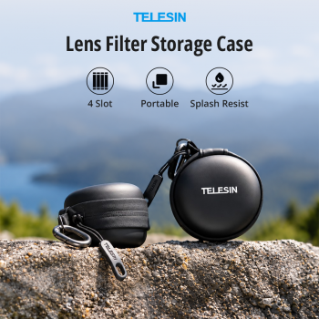 Gambar produk TELESIN Lens Filter Storage Case Action Camera Hard Shell 4 Slot - S6-PRC-13