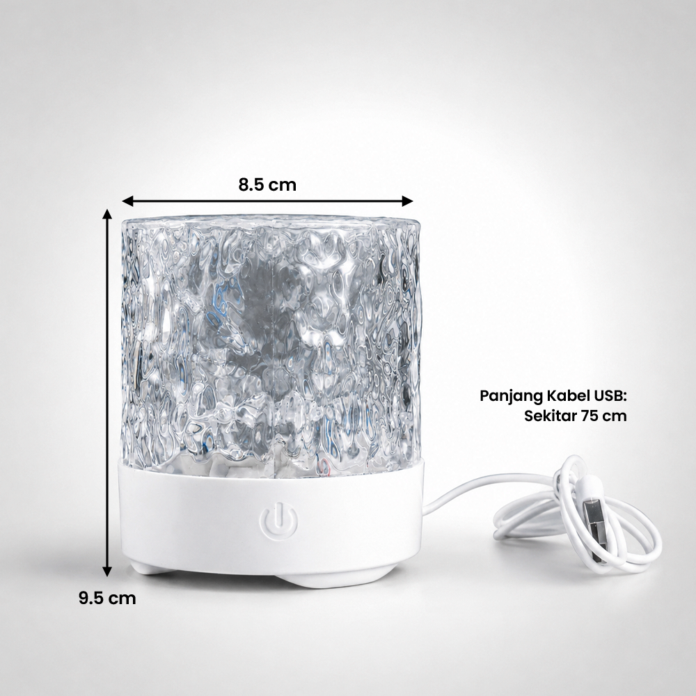 Gambar produk RISIFY Lampu Tidur Proyektor LED Water Ripple 16 Color Round 3W - SFY25 - 7