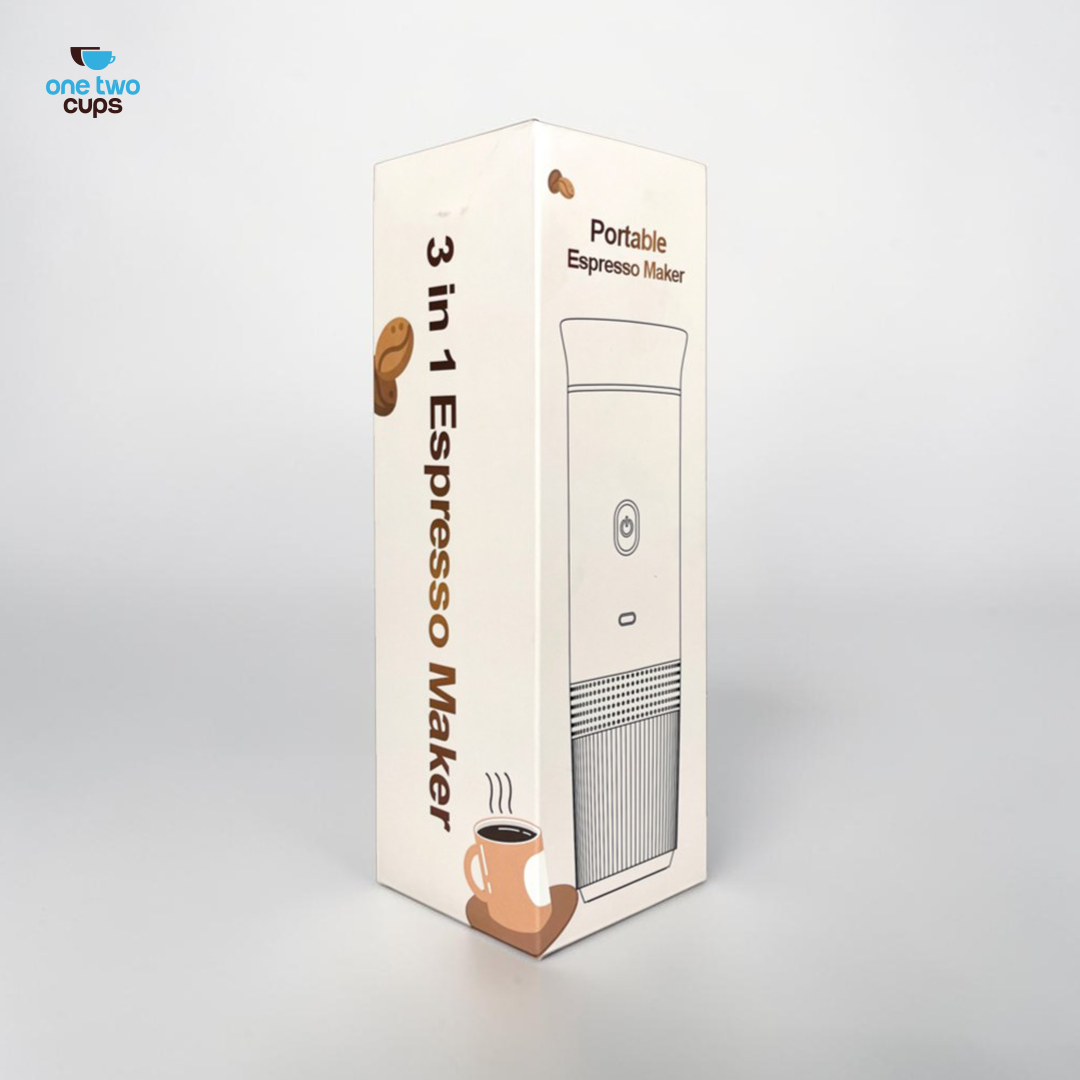 Gambar produk One Two Cups Portable Coffee Maker 3in1 7500mAh 60ml for Nespresso - KF-JN-02 - Kemasan